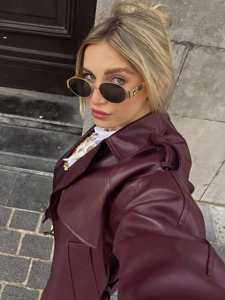 Parisian Edge Faux Leather Jacket