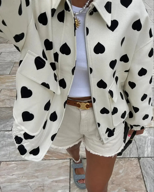 Hearts on Main Utility Jacket