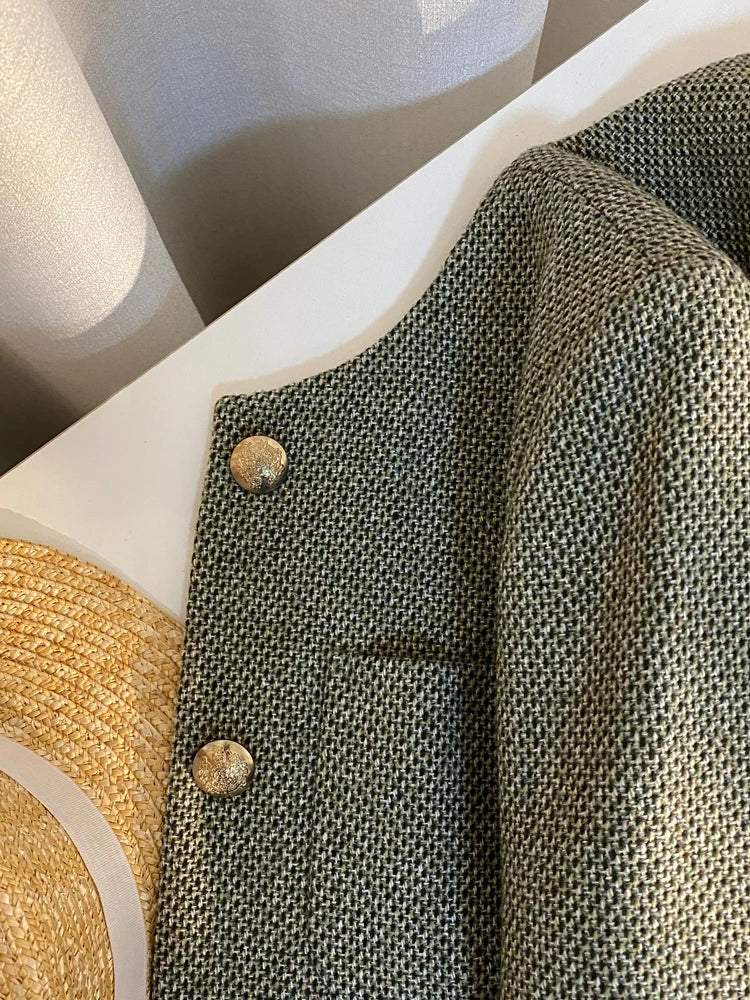 Margot Textured Button-Up Jacket