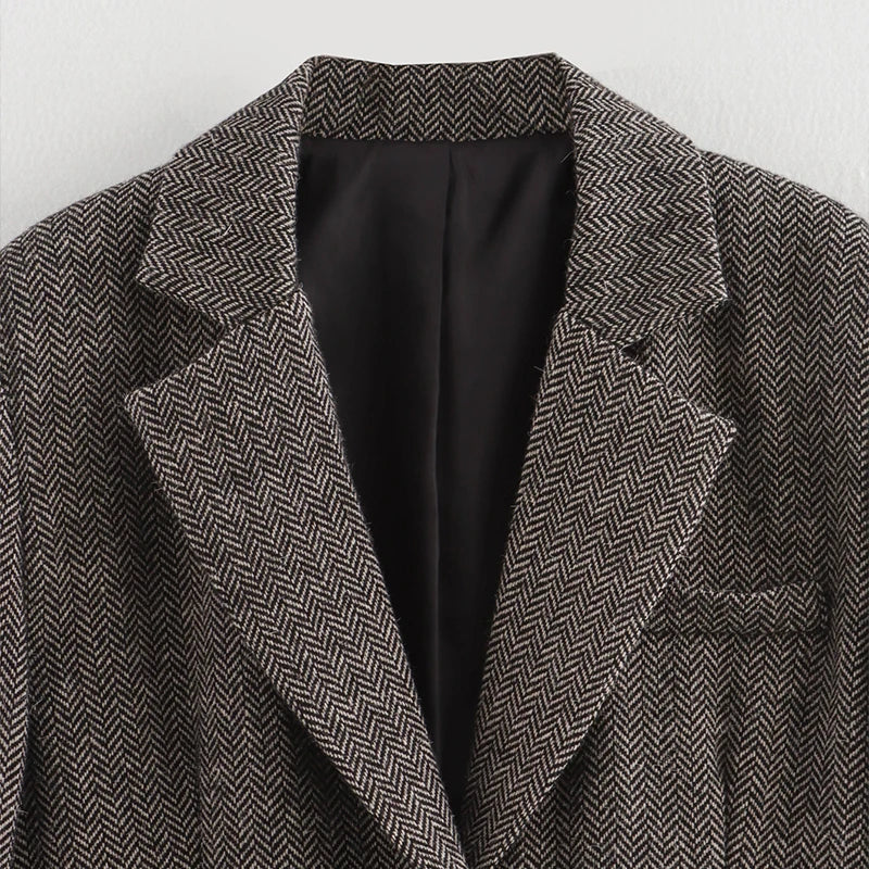 Isabelle Heritage Herringbone Blazer