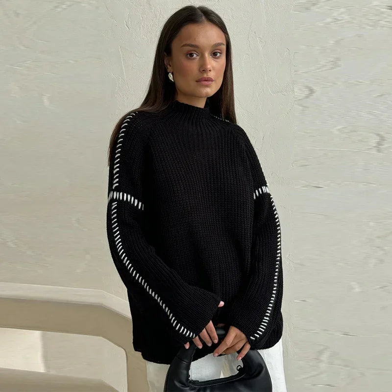 Everleigh Contrast Stitch Knit Jumper