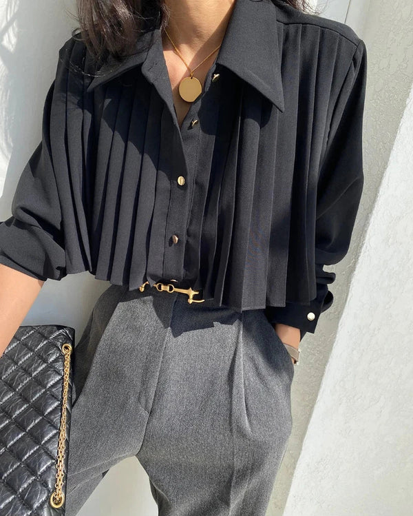 Vienna Pleated Detail Shirt