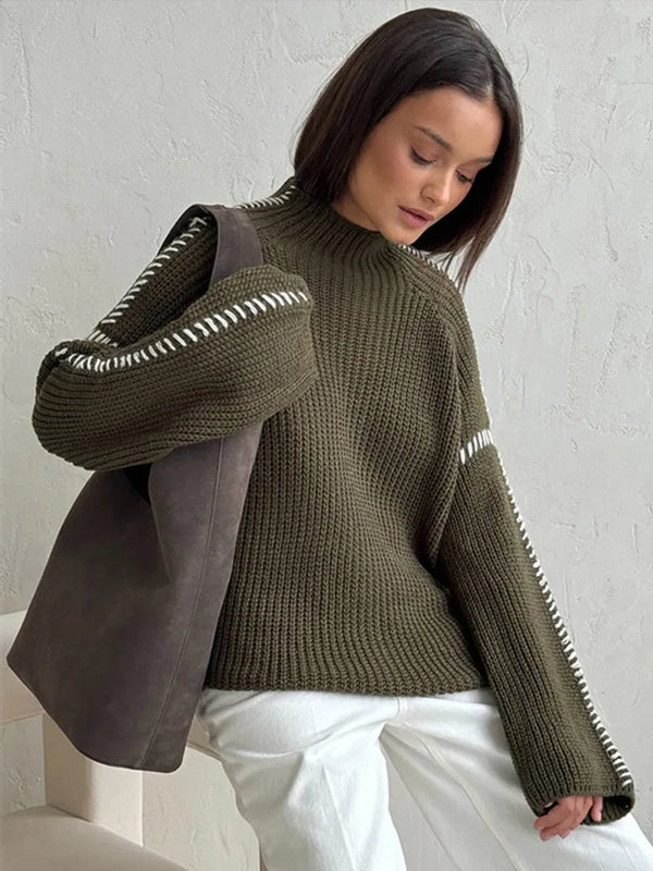 Everleigh Contrast Stitch Knit Jumper