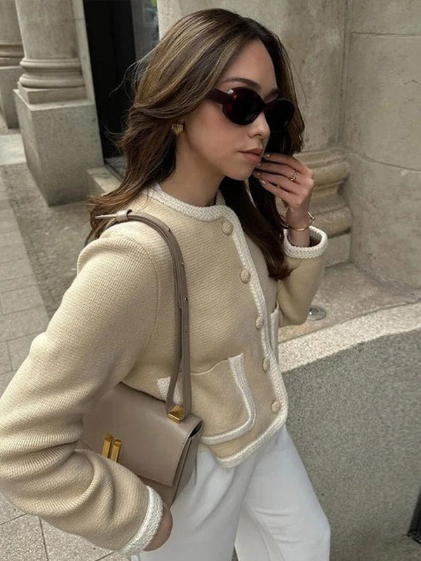 Margot Contrast Trim Tweed Jacket