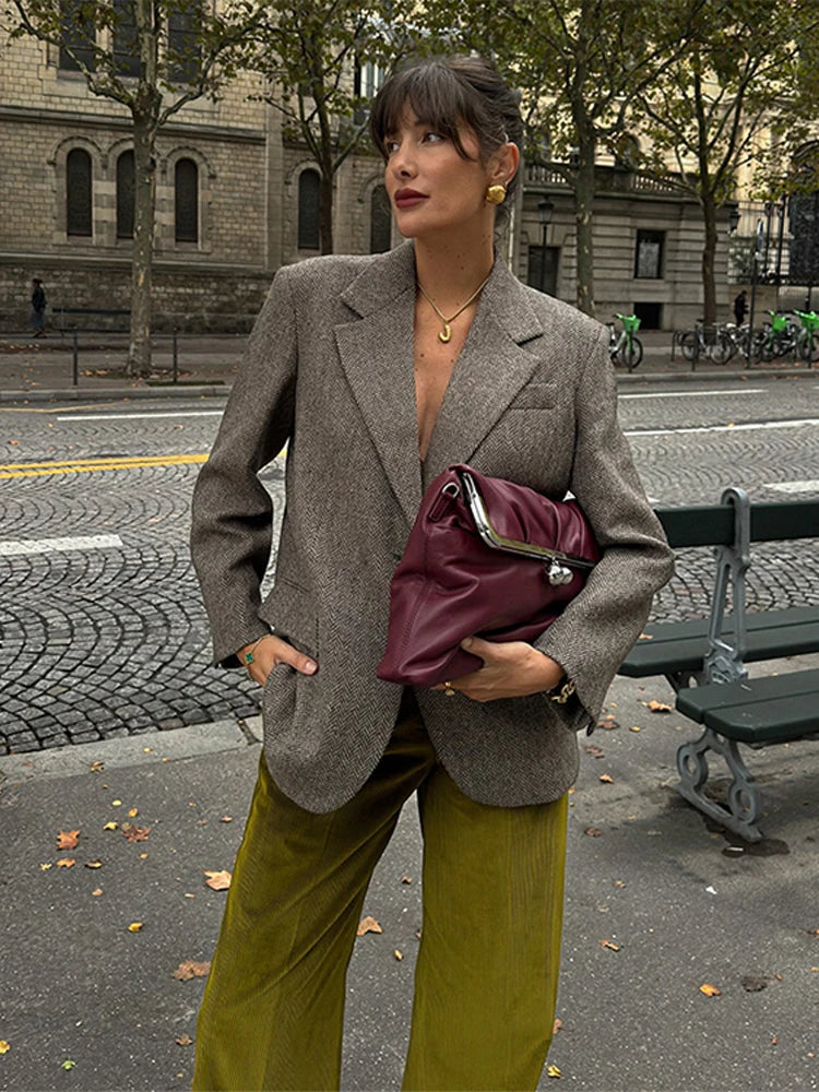 Isabelle Heritage Herringbone Blazer