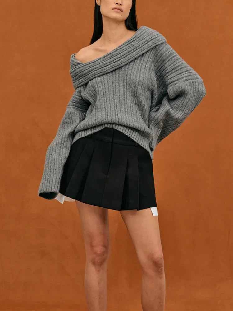 Luna Off-Shoulder Knit Jumper
