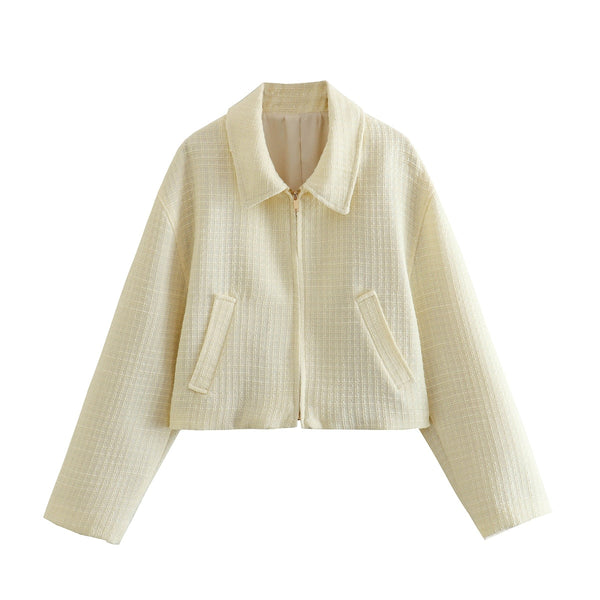 Vienna Textured Zip Up Jacket