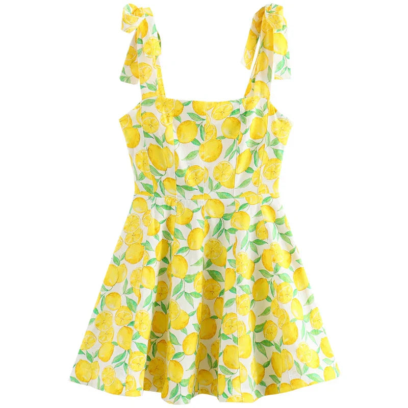 Gold Coast Citrus Mini Dress