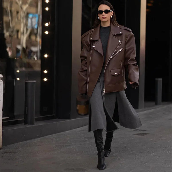 Lennox Oversized Moto Jacket