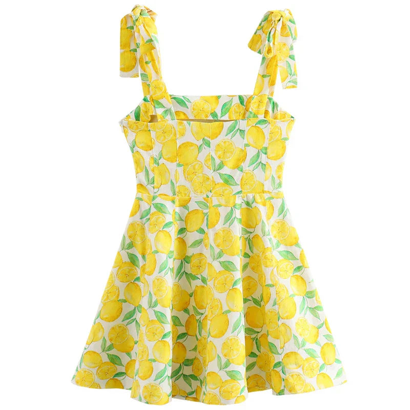 Gold Coast Citrus Mini Dress