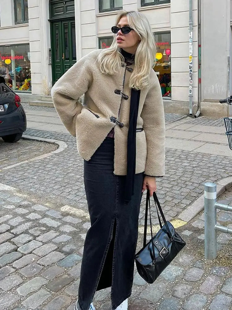 Luna Teddy Toggle Coat