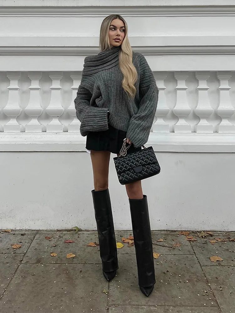 Luna Off-Shoulder Knit Jumper