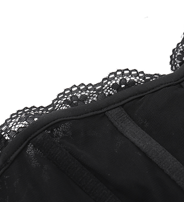 Veloura Sheer Corset Lace Maxi Dress