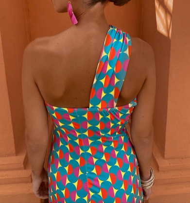 Solara Echo One-Shoulder Maxi Dress