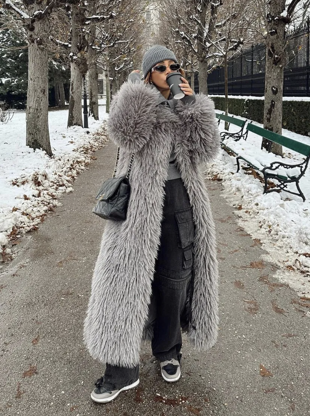Empire Frost Faux Fur Coat