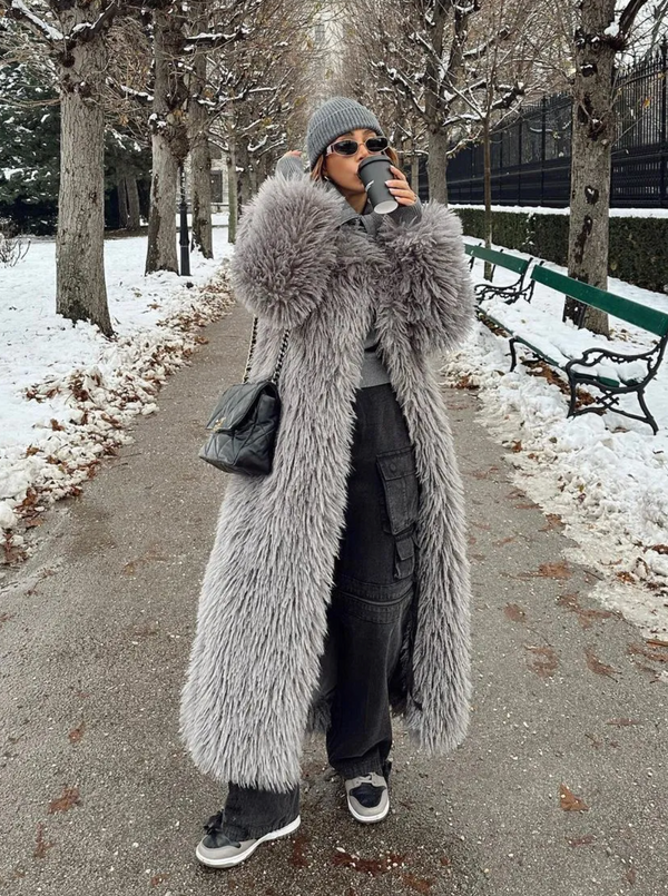 Empire Frost Faux Fur Coat
