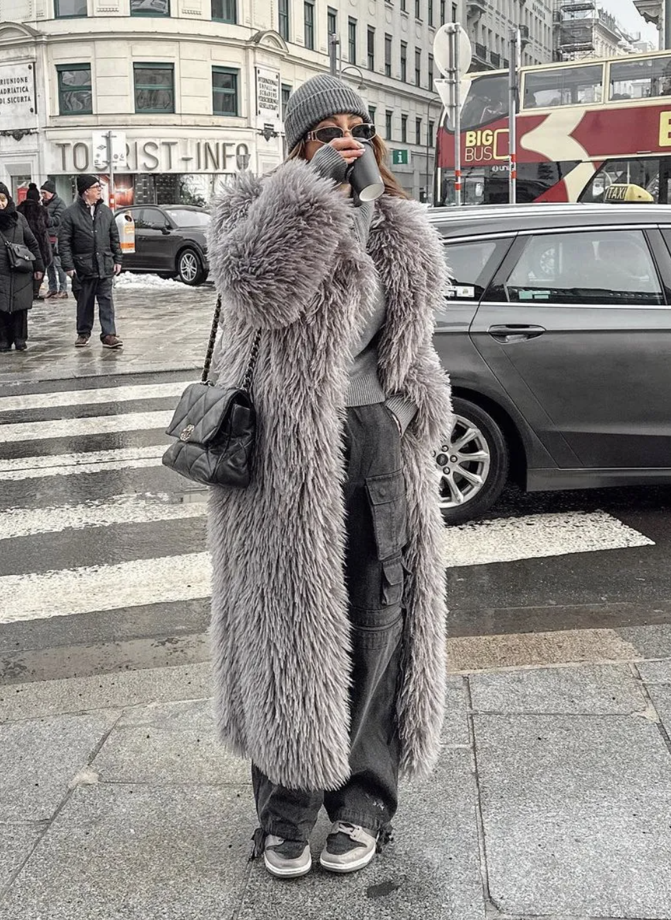 Empire Frost Faux Fur Coat