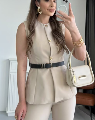 Regency Belted Vest Top