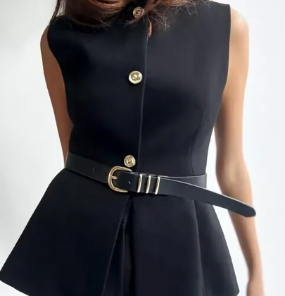 Regency Belted Vest Top