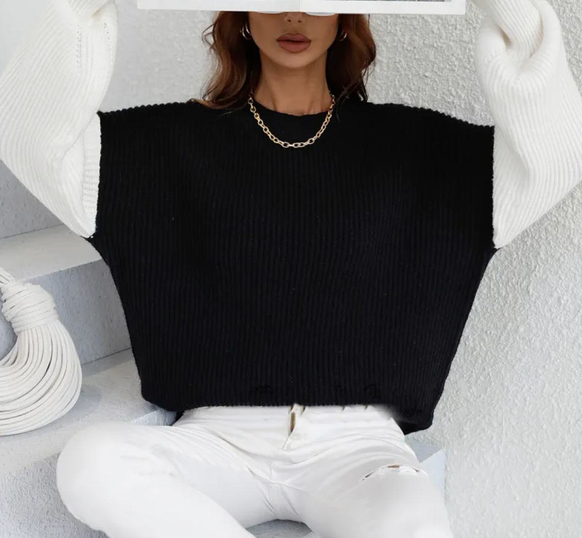 Sage Mist Colourblock Jumper