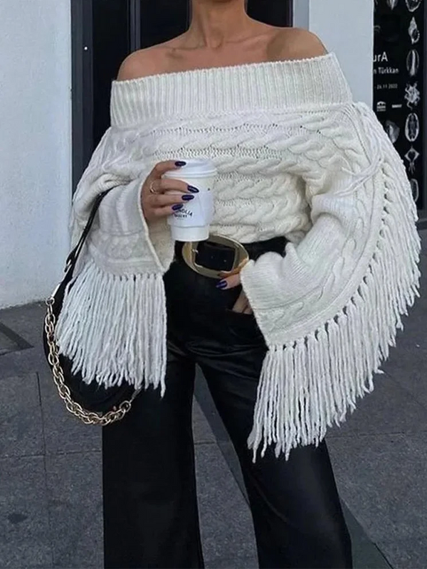 Sierra Fringe Knit Sweater