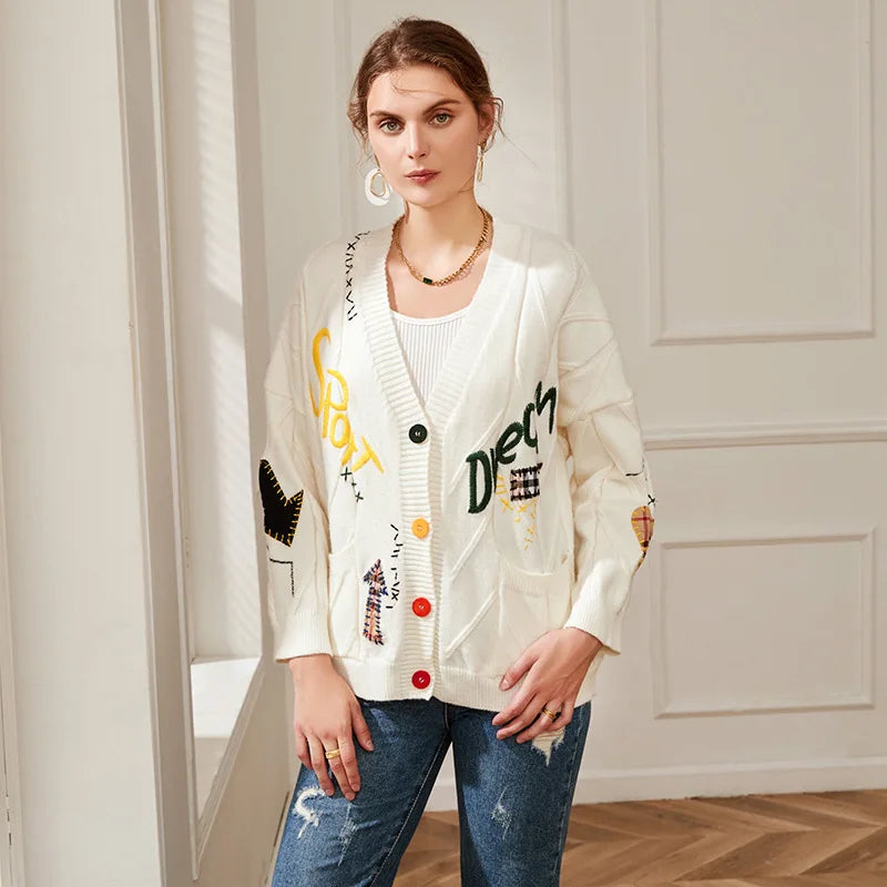 Harper Street Art Knit Cardigan