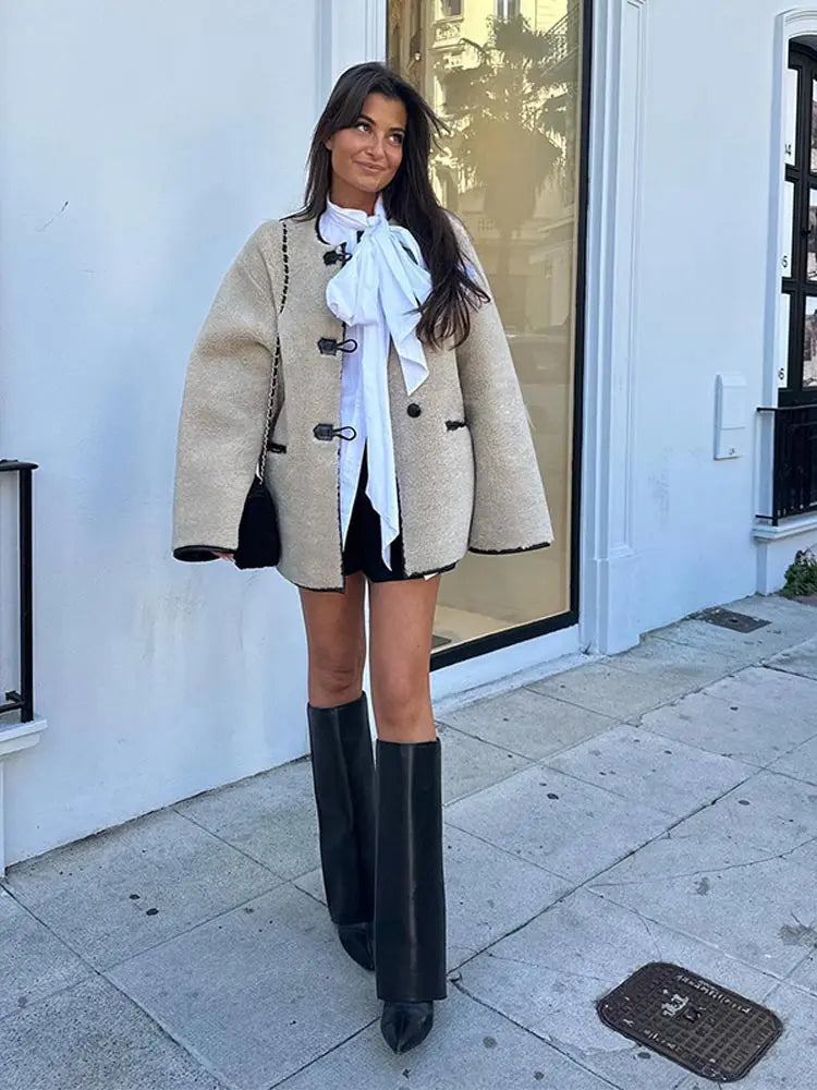 Luna Teddy Toggle Coat