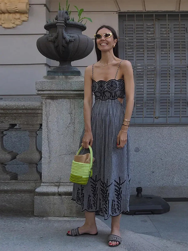 Marseille Days Embroidered Midi Dress