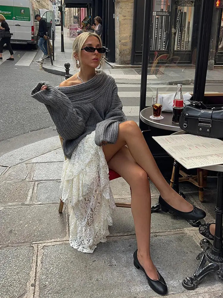 Luna Off-Shoulder Knit Jumper