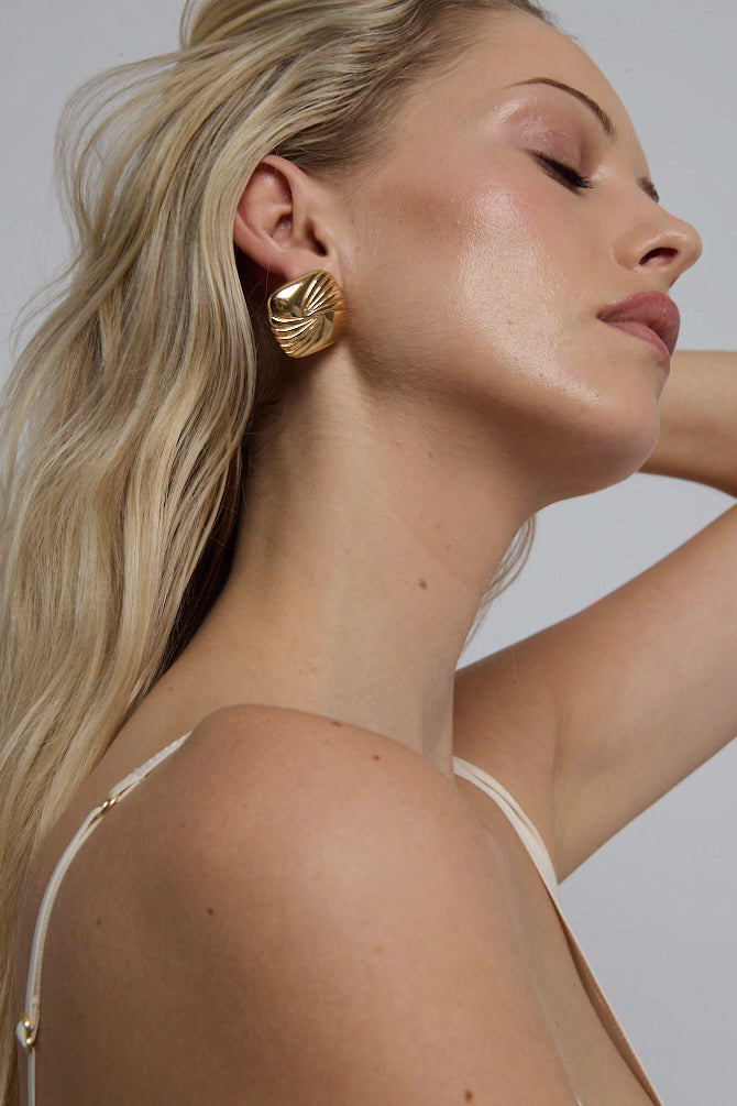 Golden Tarn Twist Earrings