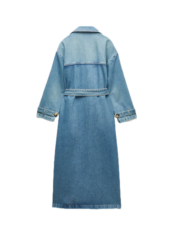 Presley Denim Trench Coat