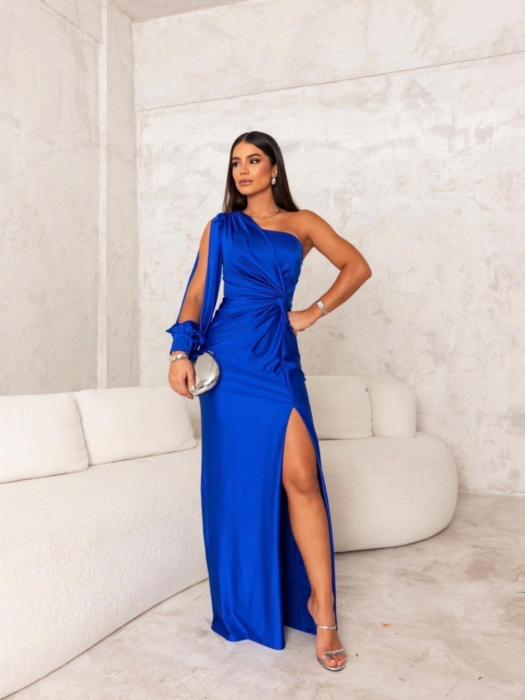 Opulent Glow Satin Maxi Dress