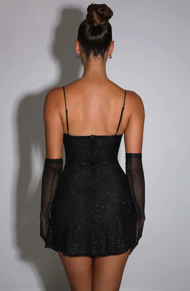 Midnight Starlit Embellished Dress