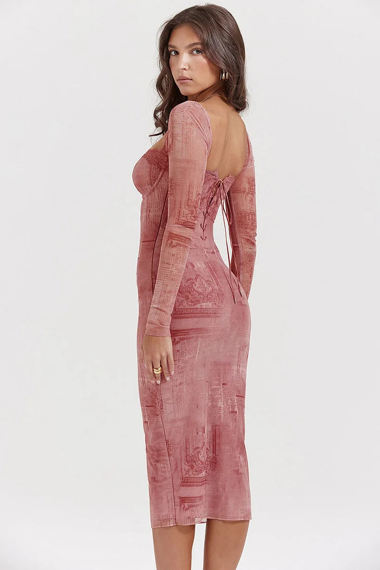 Celestine Sheer Midi Dress