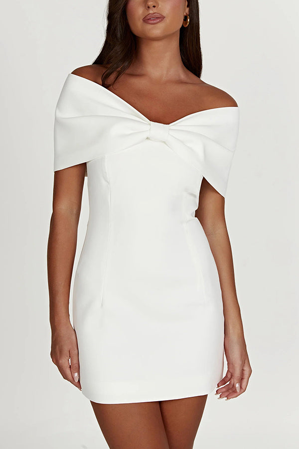 Scarlet Belle Bow Mini Dress