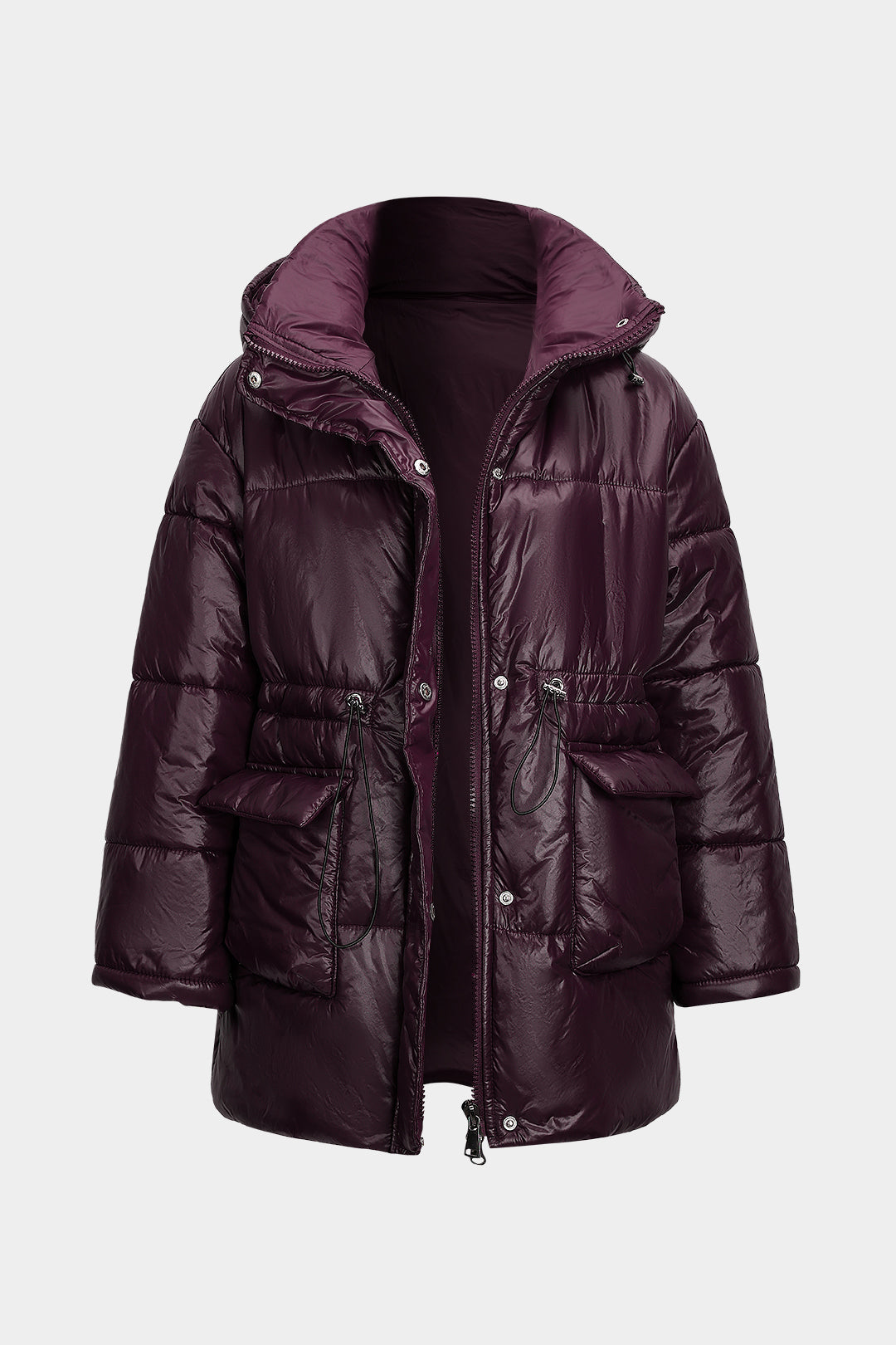 Glacier Luxe High-Shine Puffer Coat