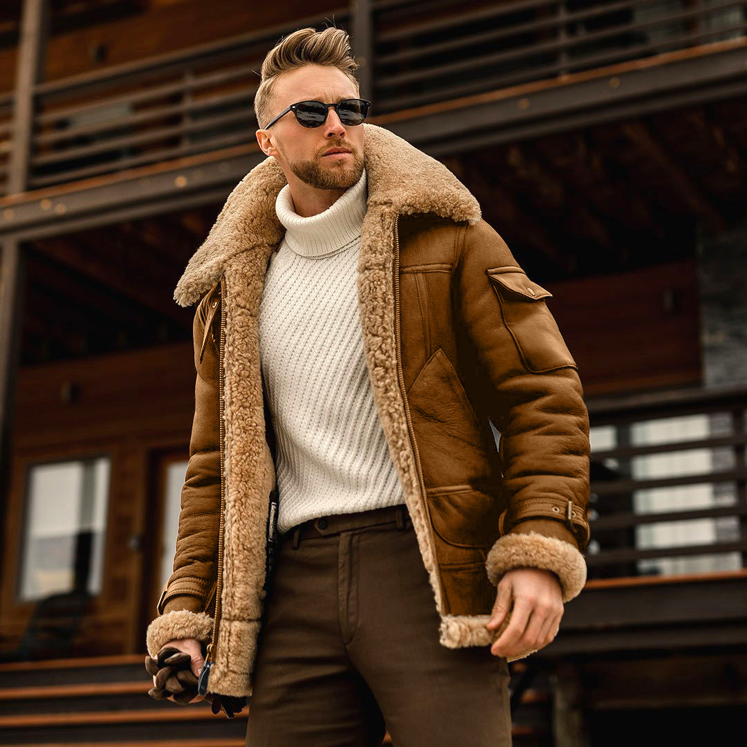 Kodiak Shearling Aviator Jacket