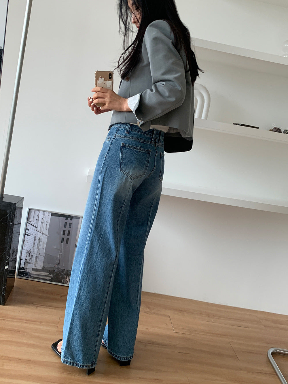 Reve High-Rise Wide Leg Jeans