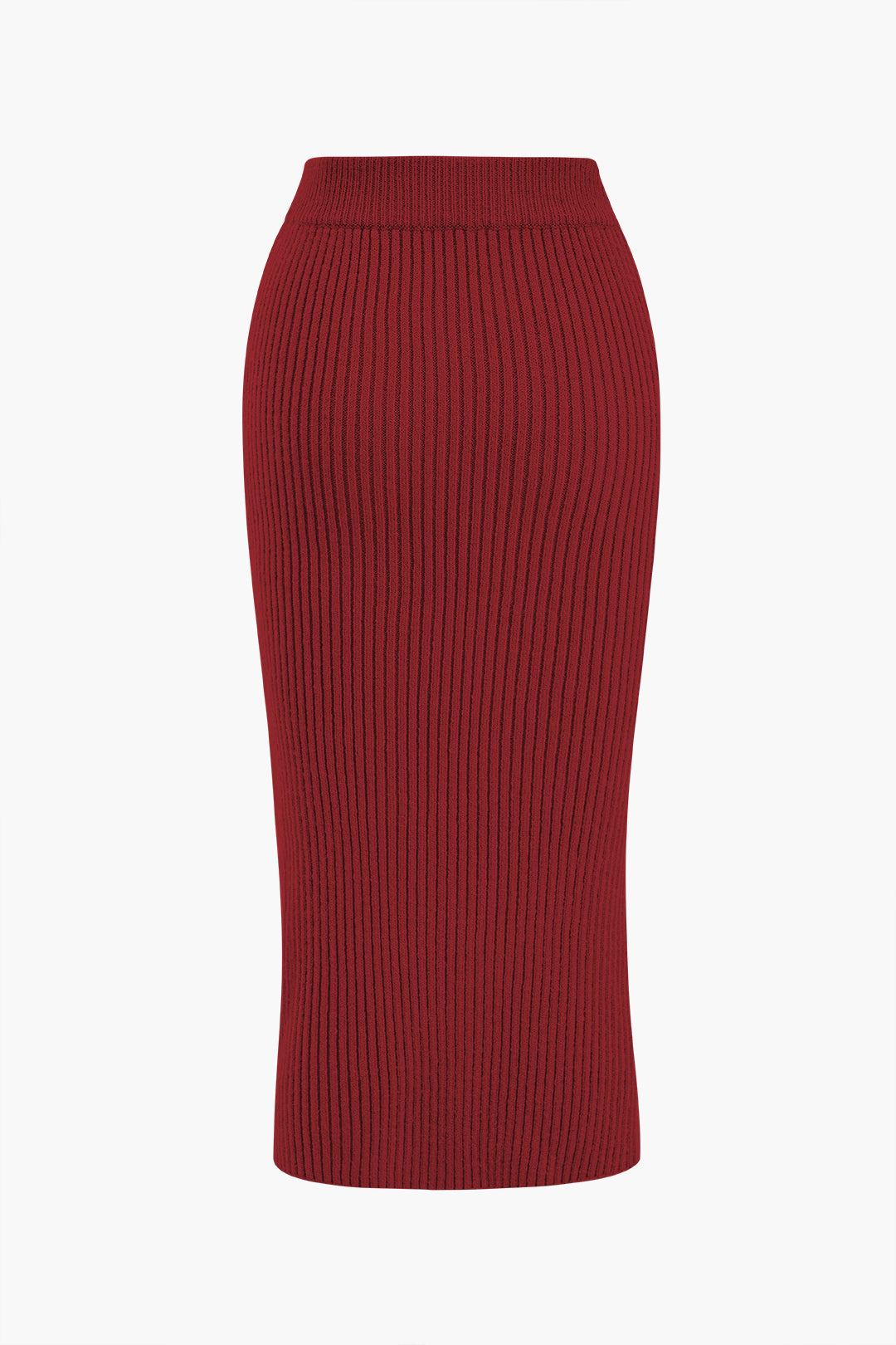 Elara Ribbed Midi Skirt