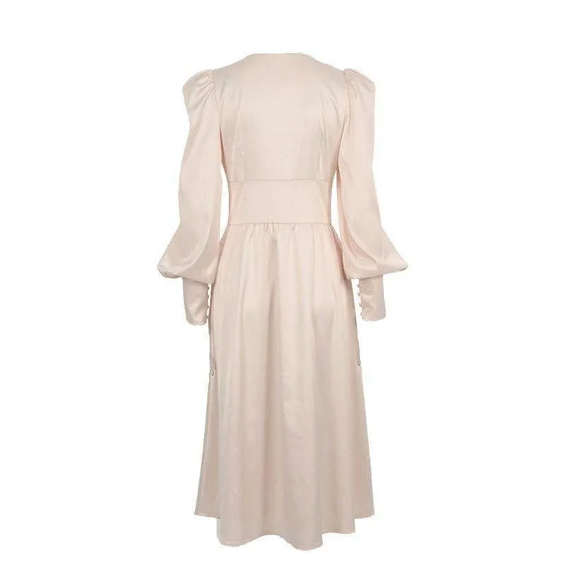 Vienna Whispers Satin Midi Dress