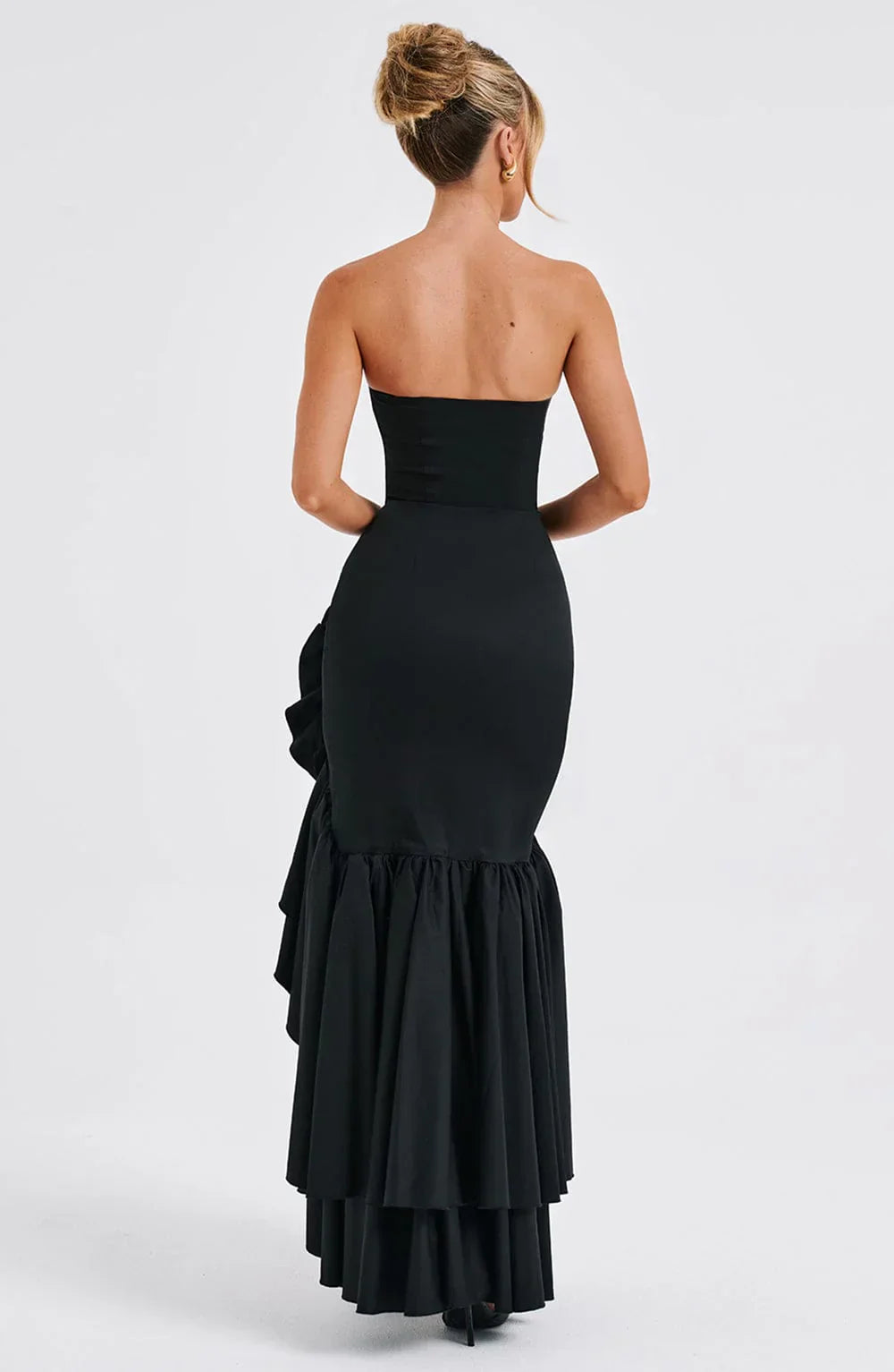 Rosavelle Cascade Strapless Gown Maxi
