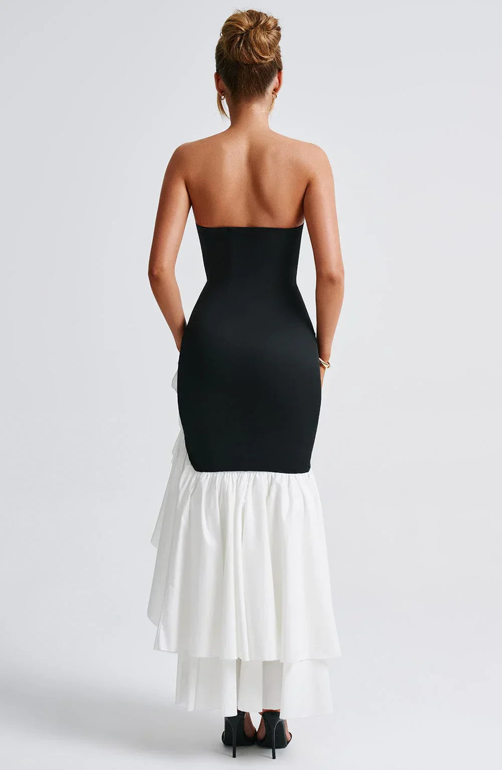 Rosavelle Cascade Strapless Gown Maxi