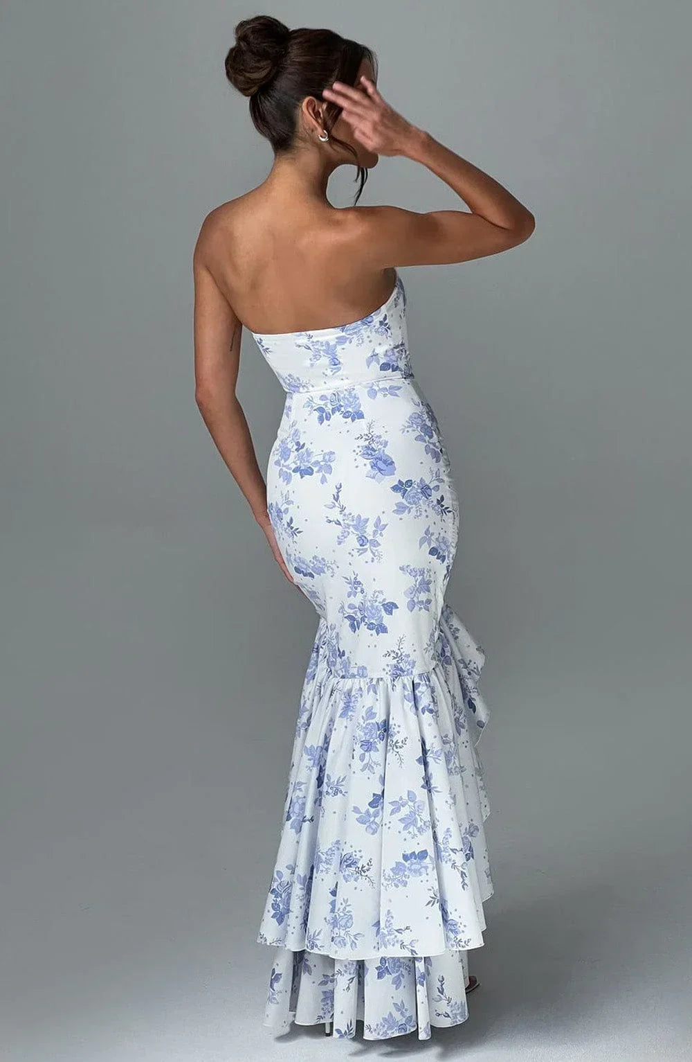 Rosavelle Cascade Strapless Gown Maxi