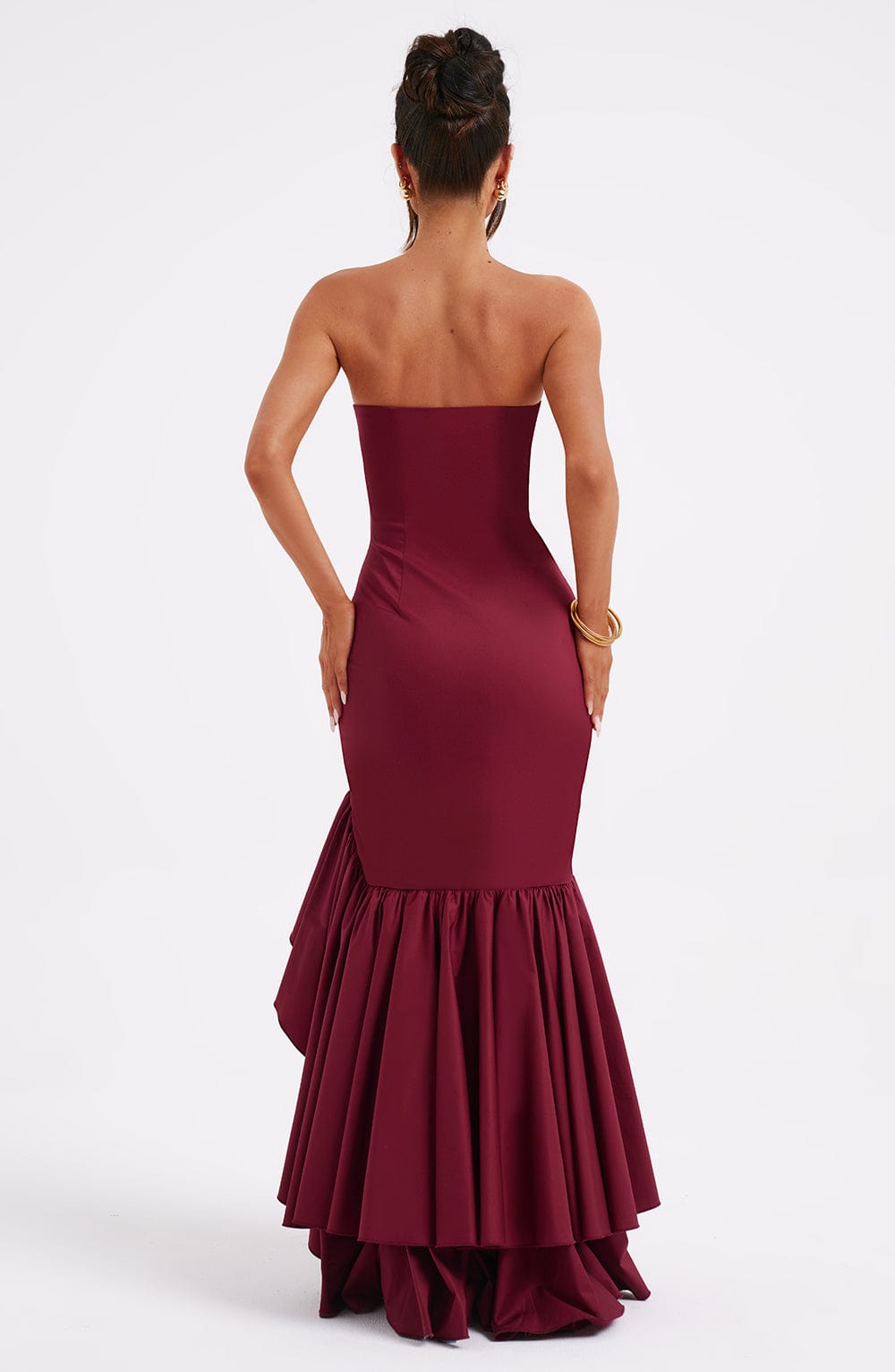 Rosavelle Cascade Strapless Gown Maxi