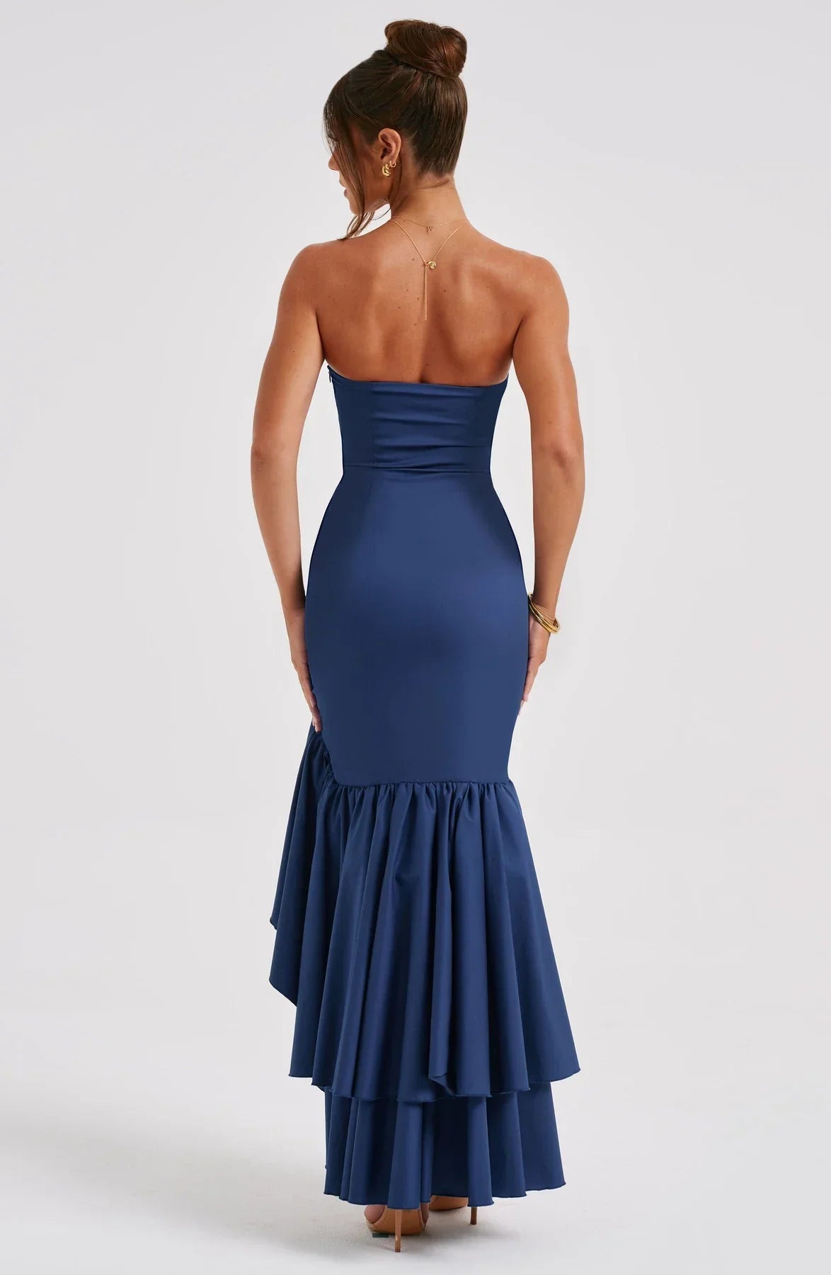 Rosavelle Cascade Strapless Gown Maxi