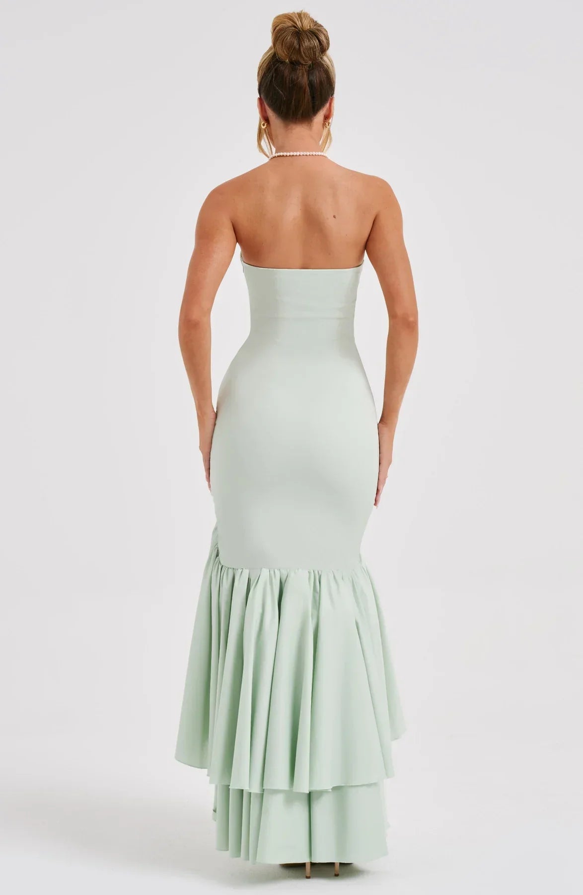 Rosavelle Cascade Strapless Gown Maxi