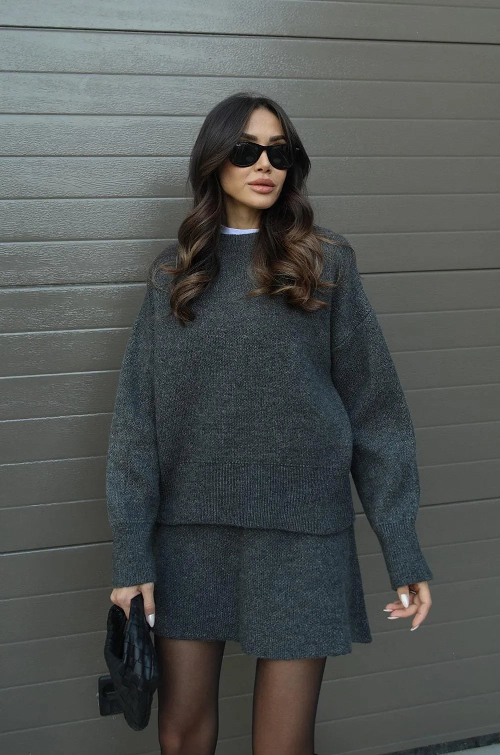 Nadia Knit Sweater Skirt Set