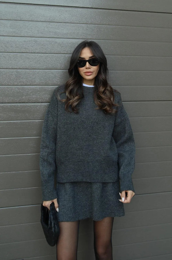 Nadia Knit Sweater Skirt Set