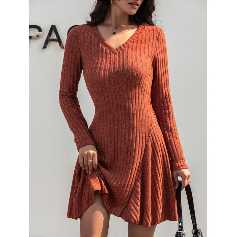 Amberline Knit Skater Mini Dress