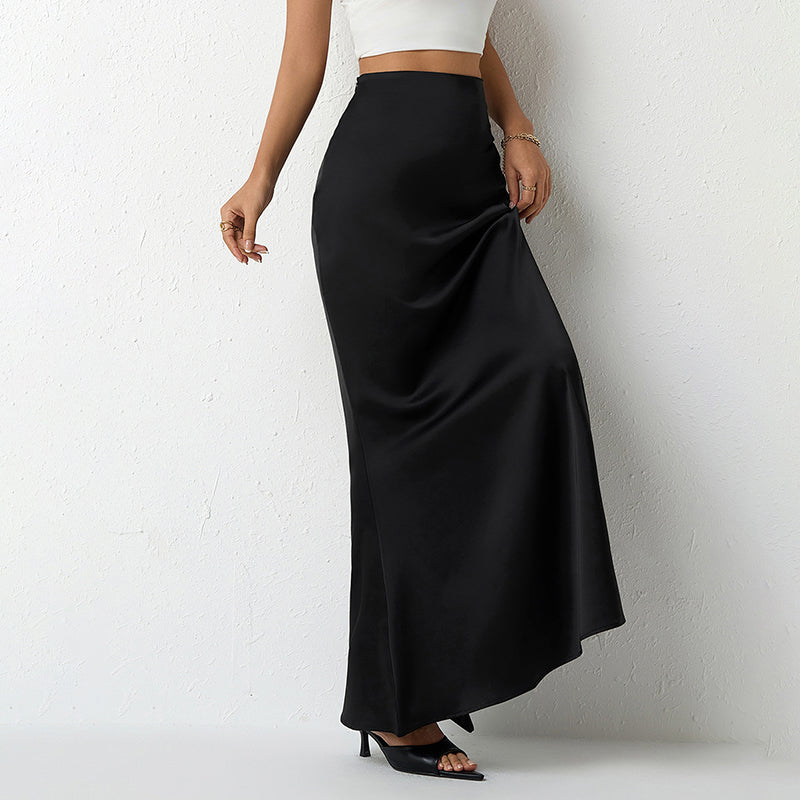 Savina Satin Maxi Skirt